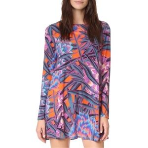 Mara Hoffman Tropical Print Mini Dress S Resortwear Vacation Dopamine Dressing